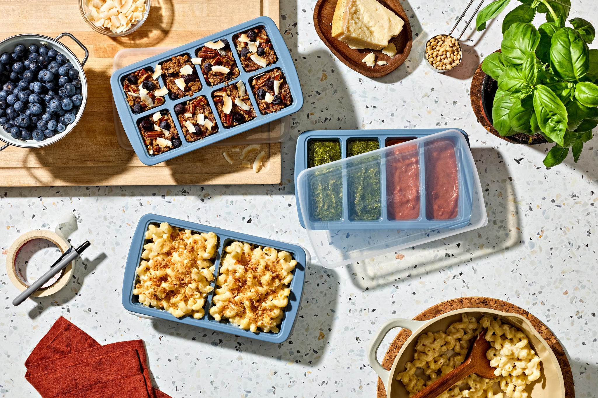 8-Piece Silicone Nesting PopStack Set